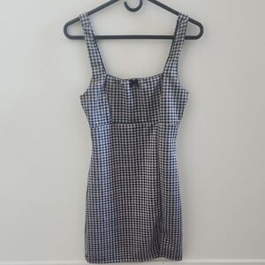 Attirance Checkered Sleeveless Dress
